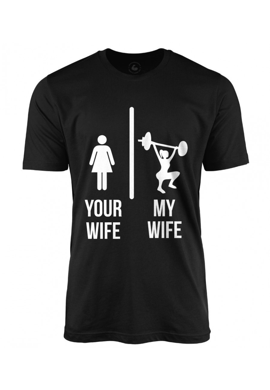 Koszulka męska Your wife vs My wife