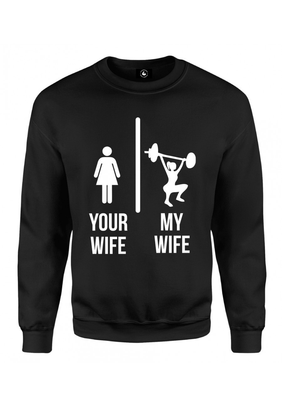 Bluza klasyczna Your wife vs My wife