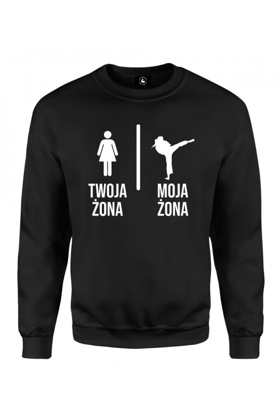 Bluza klasyczna Twoja żona vs Moja żona Judo