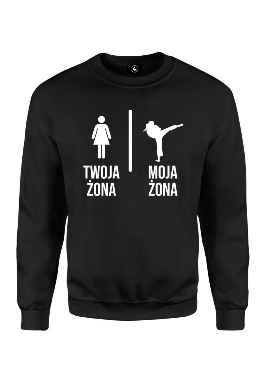 Bluza klasyczna Twoja żona vs Moja żona Judo